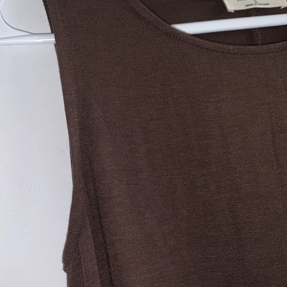 Zenana NWOT tank tunic dress in mocha - Picture 3 of 4